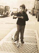 The author as a child, Manhattan, circa 1940s